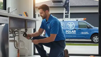 Licensed plumber repairing water pipes in Detroit MI home | Five Star Cooling plumbing services